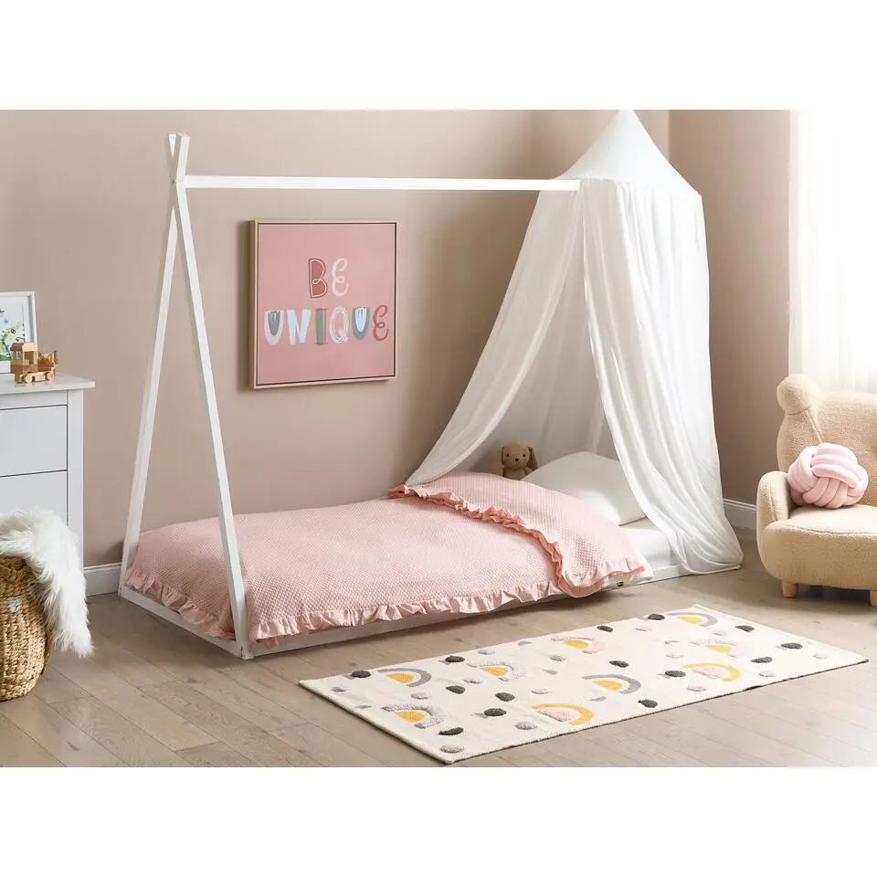 SAURAT - Kinderbed - Wit - 90 x 200 cm - Dennenhout