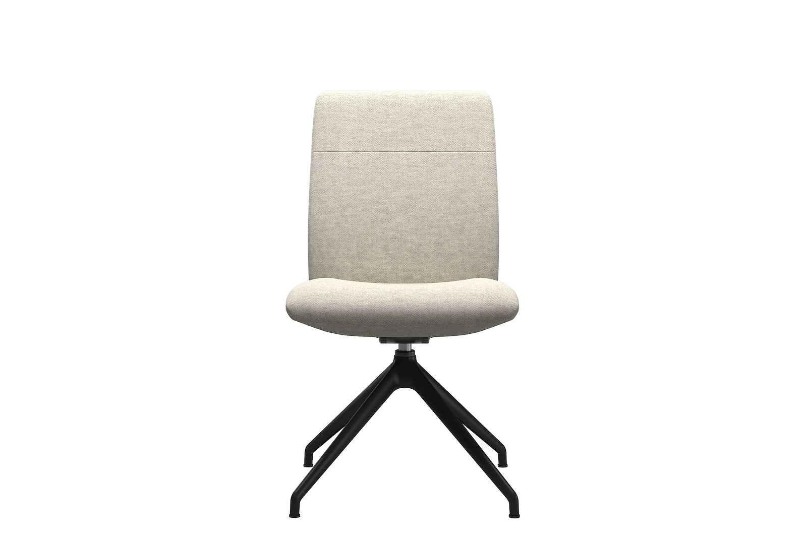 Chilli spisestol Tekstil Peony - Light Beige - Sort