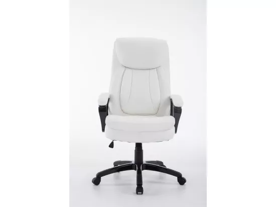 Chaise de bureau - Similicuir & Plastique - Blanc - XL Platon