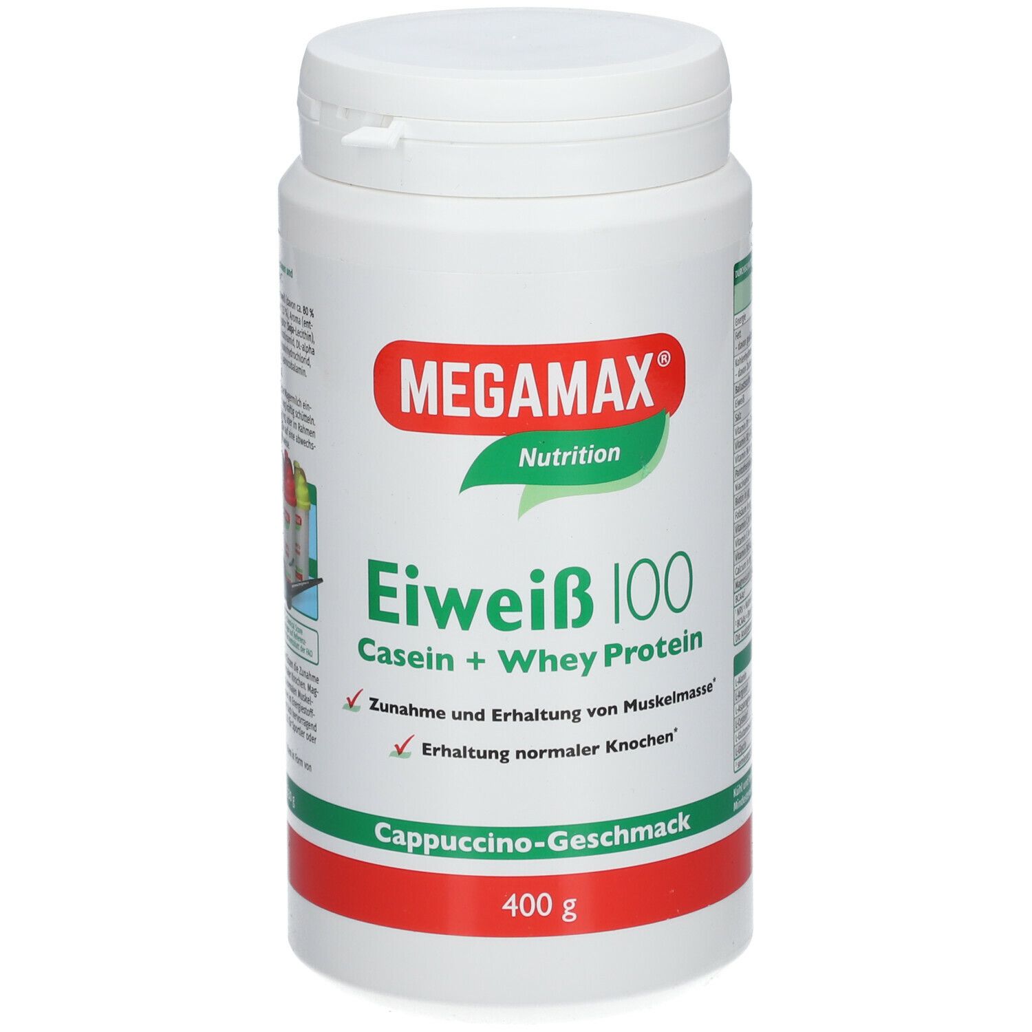 MEGAMAX® Nutrition Eiweiß 100 Cappuccino-Geschmack