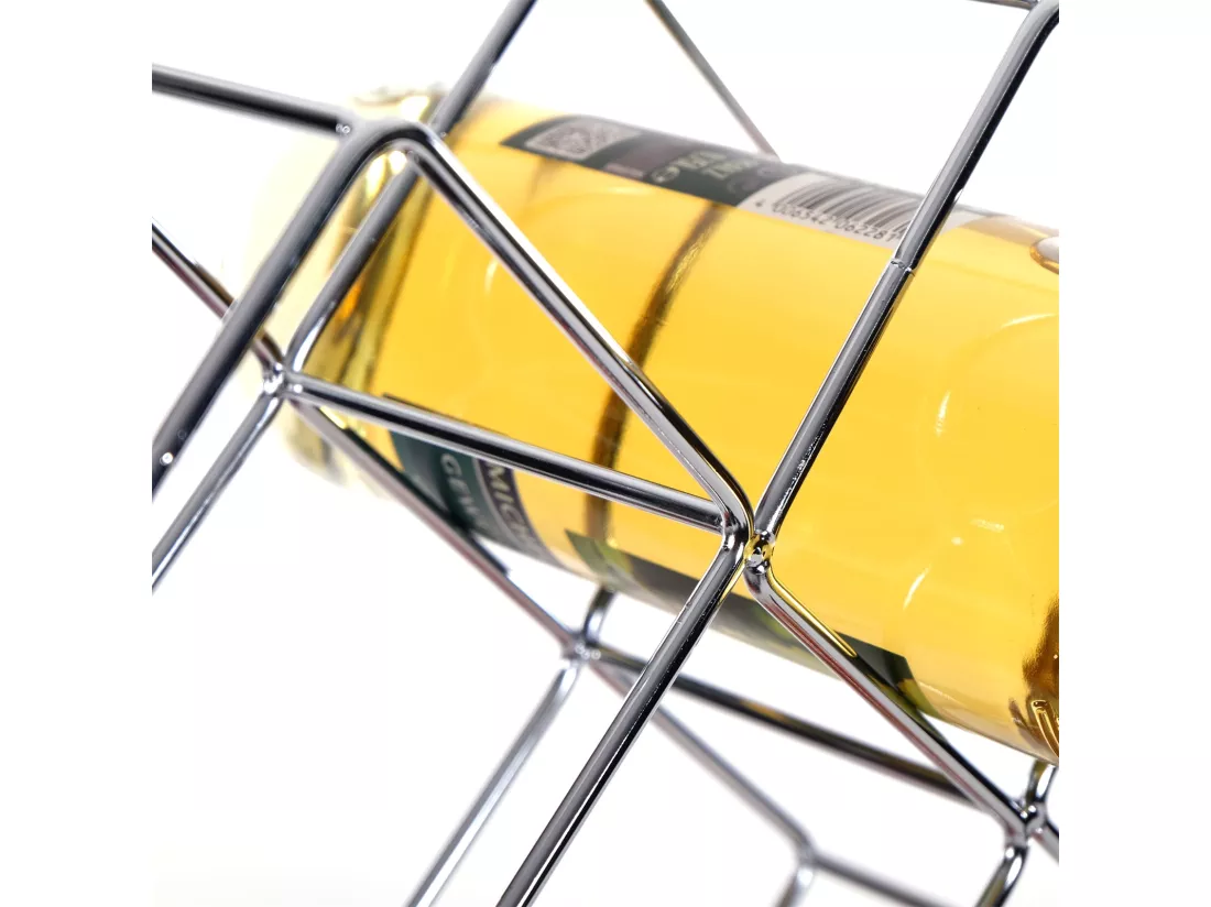 PORTE-BOUTEILLE CUBE Métal silber