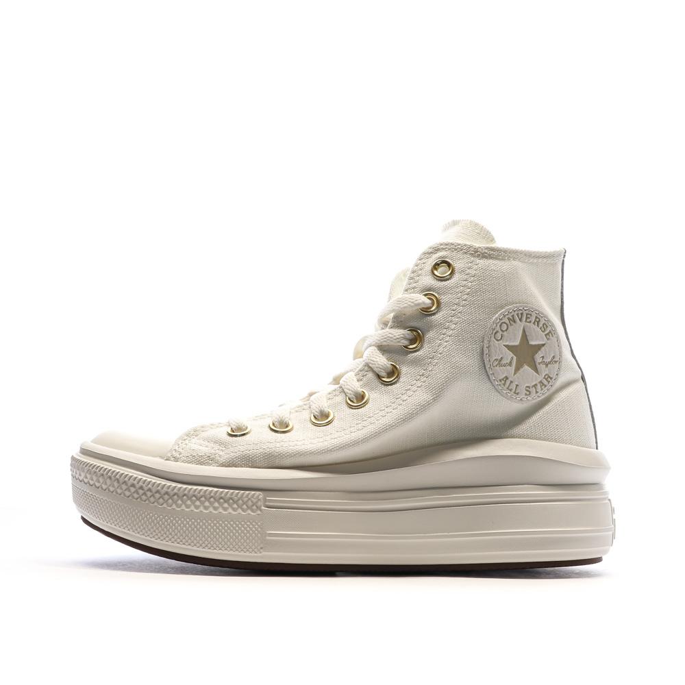 Converse Baskets Blanches/Dorées Femme Converse All Star Move Tonal