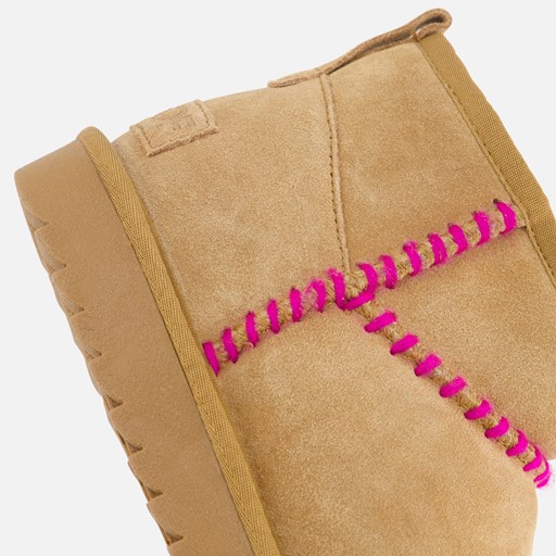 Colors of California Gevoerde Boots cognac Suede