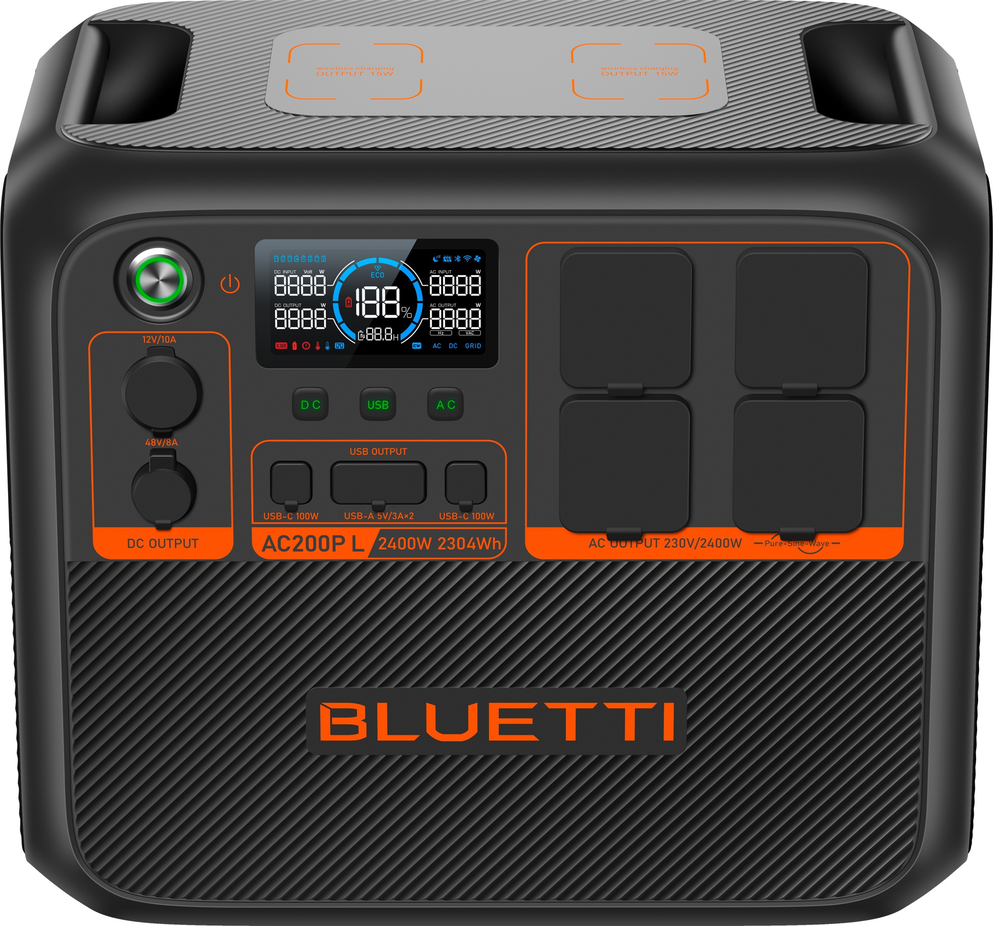 BLUETTI AC2P-Black-EU tragbare Powerstation 300 W