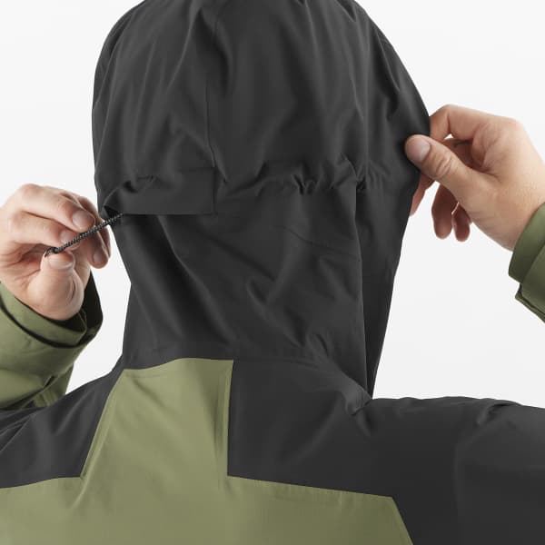 Veste randonnée SALOMON OUTERPATH 2.5L WP JKT DEEP BLACK/GRAPE LEAF