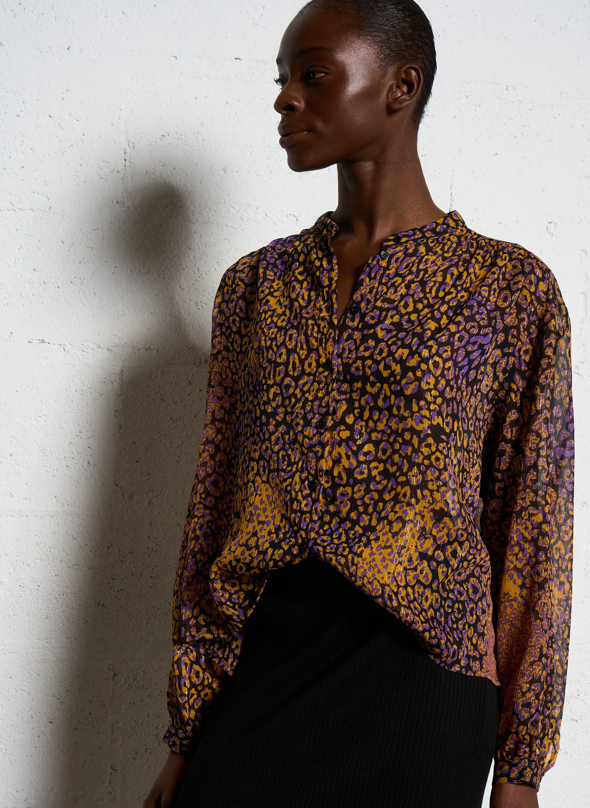 Blouse léopard | Multicolore
