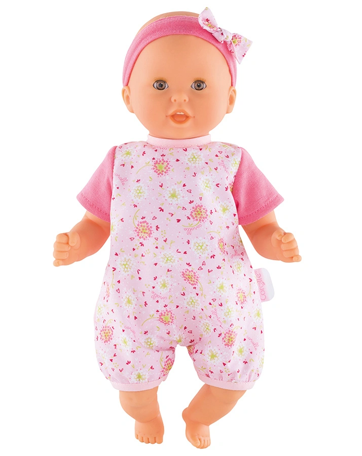 Babypuppe BÈBÈ CALIN BISOU & MÉLODIES (30 cm) in rosa