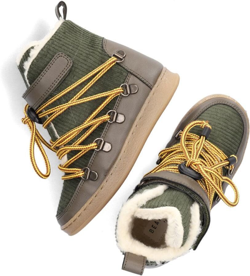 Bear & Mees B&m Snowboats Veterboots Laarzen Met Veters Meisjes Kids Groen