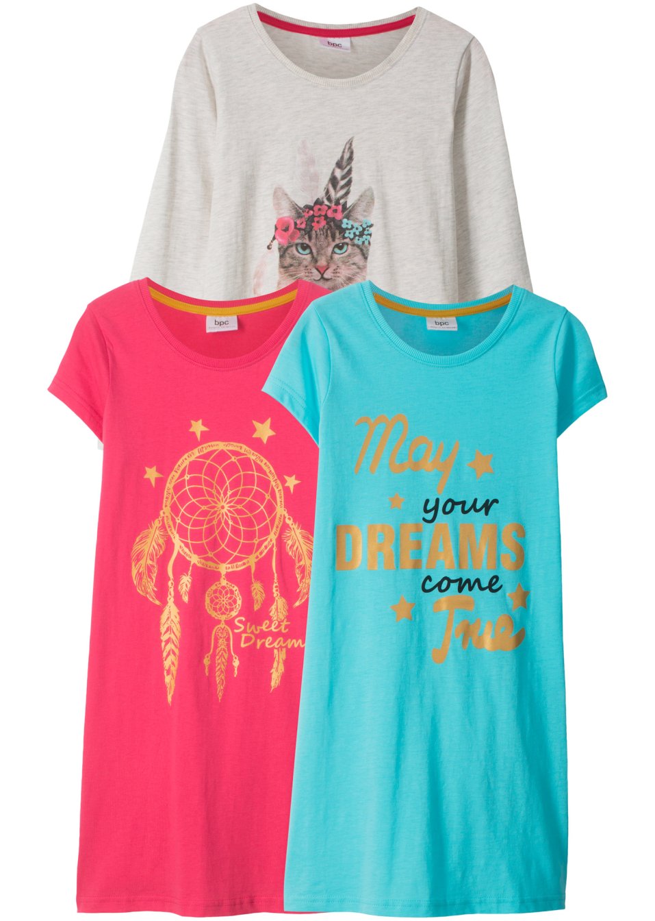 Lot de 3 chemises de nuit