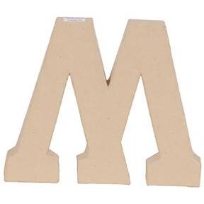 Lettre M kraft 20cm - Kraft