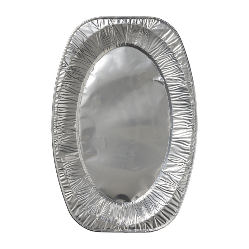 Serveerschaal - aluminium - 2.9x42.6x28.6 cm - set van 2
