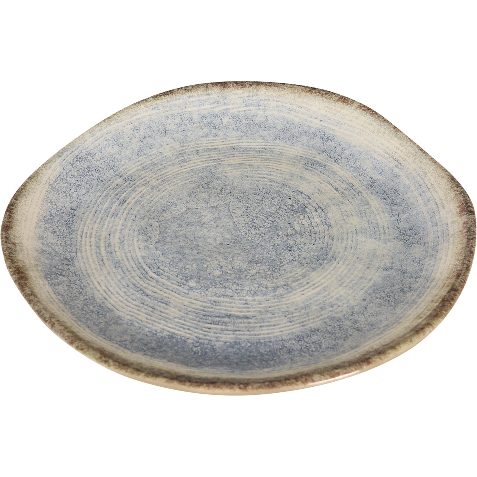 Tafelservice Organic 12tlg blau/braun