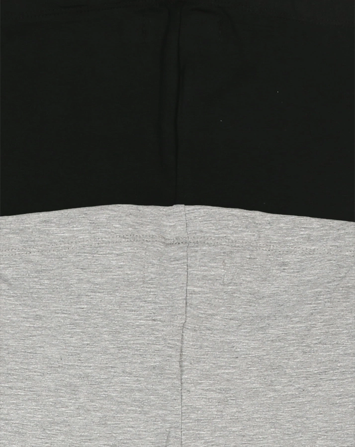 Leggings BASIC 2er-Pack in schwarz/grau melange