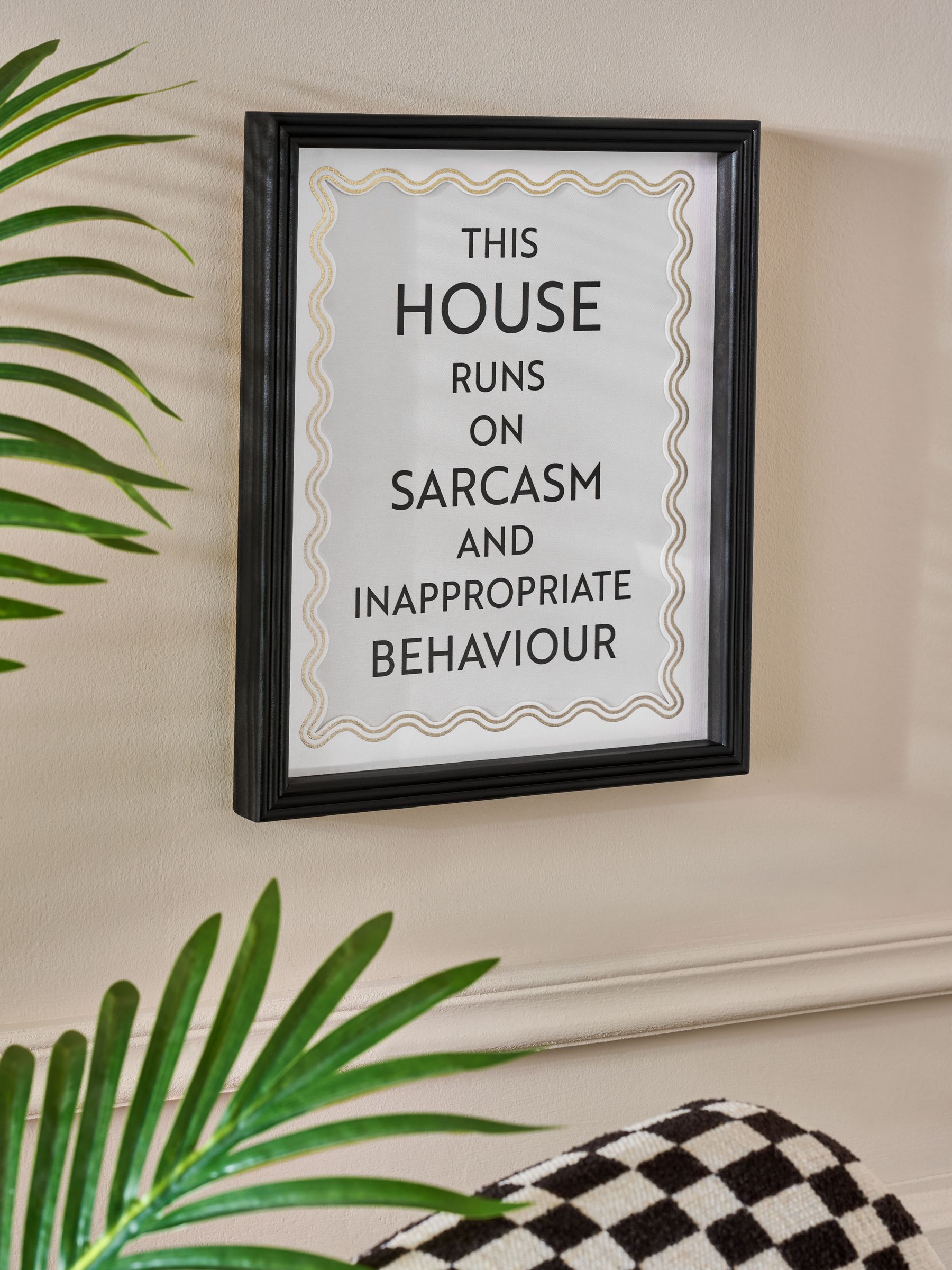This House Runs On Framed Wall Art