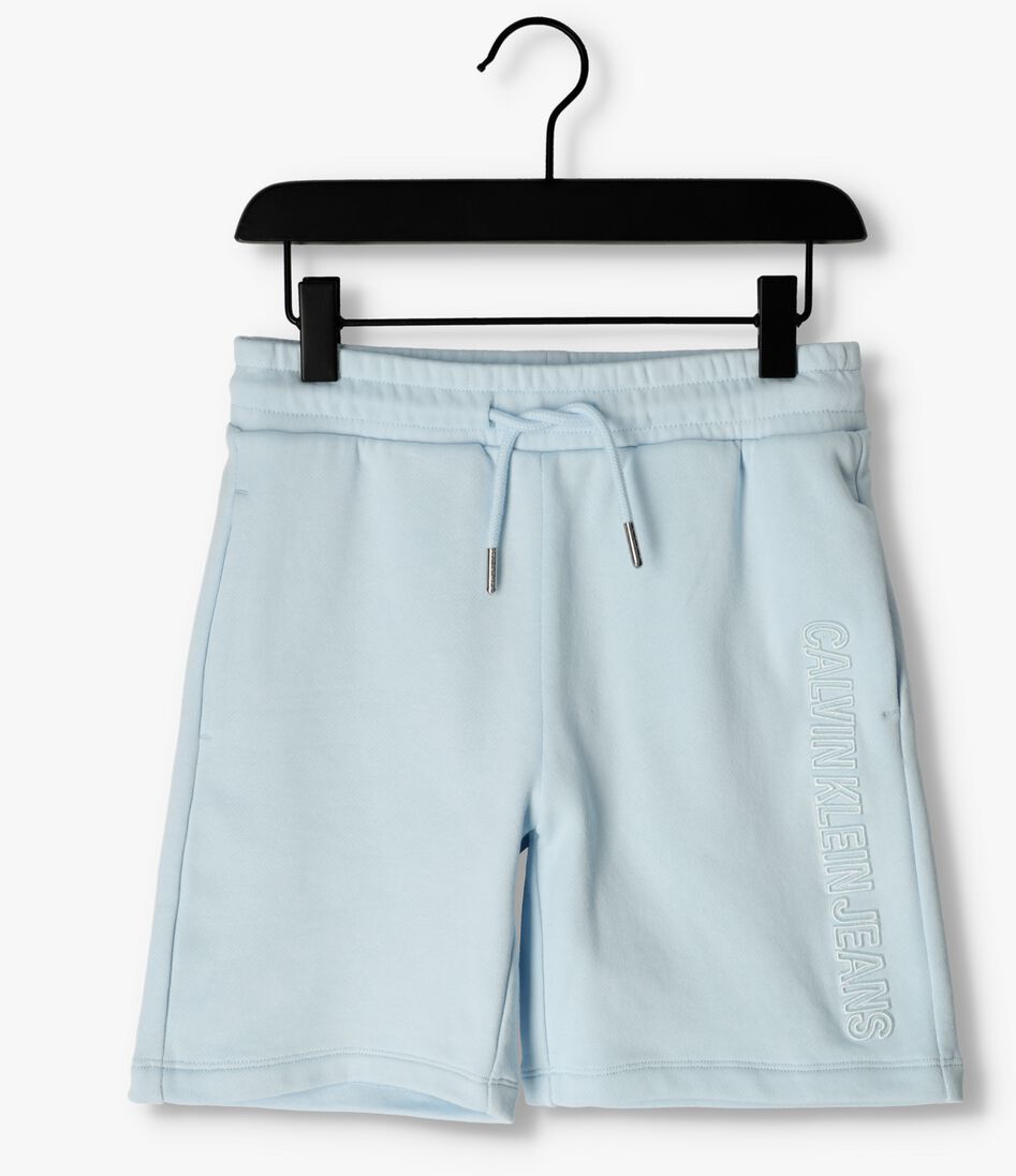 CALVIN KLEIN lichtblauwe calvin klein korte broek raised embro logo shorts