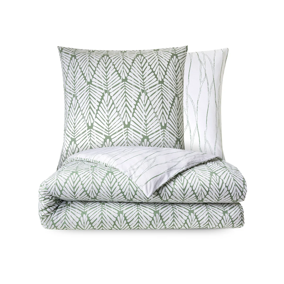PACK HOUSSE DE COUETTE + TAIE(S) D'OREILLER COTON PALME