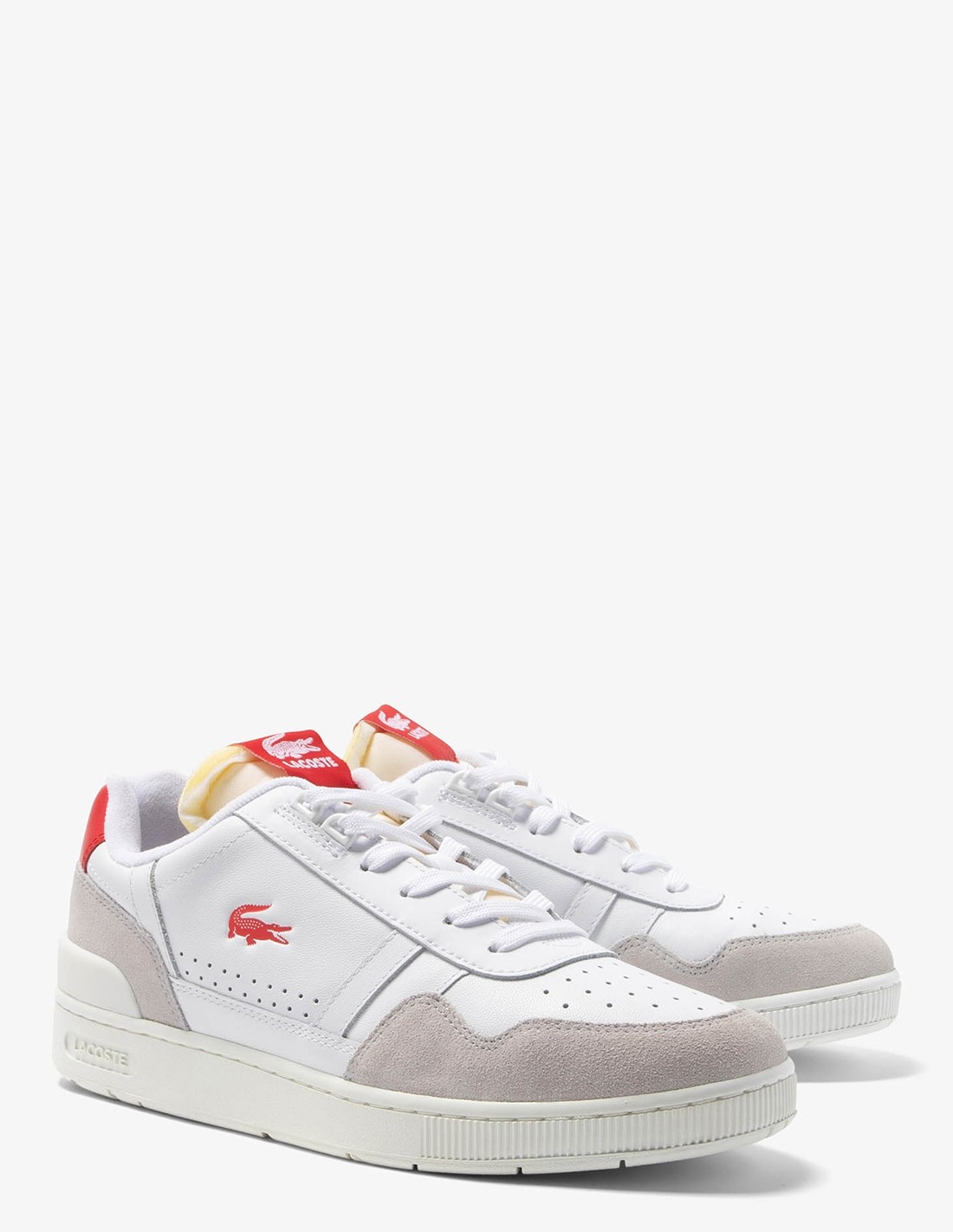 lacoste Sneakers Homme t-clip 223 5 sma Blanc/Rouge