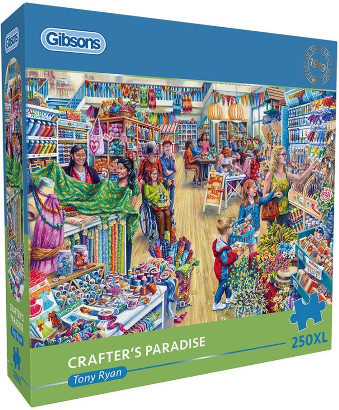 Gibsons - Crafter's Paradise 250XL - Puzzel - Kleurrijk - 250 Extra Grote Stukken