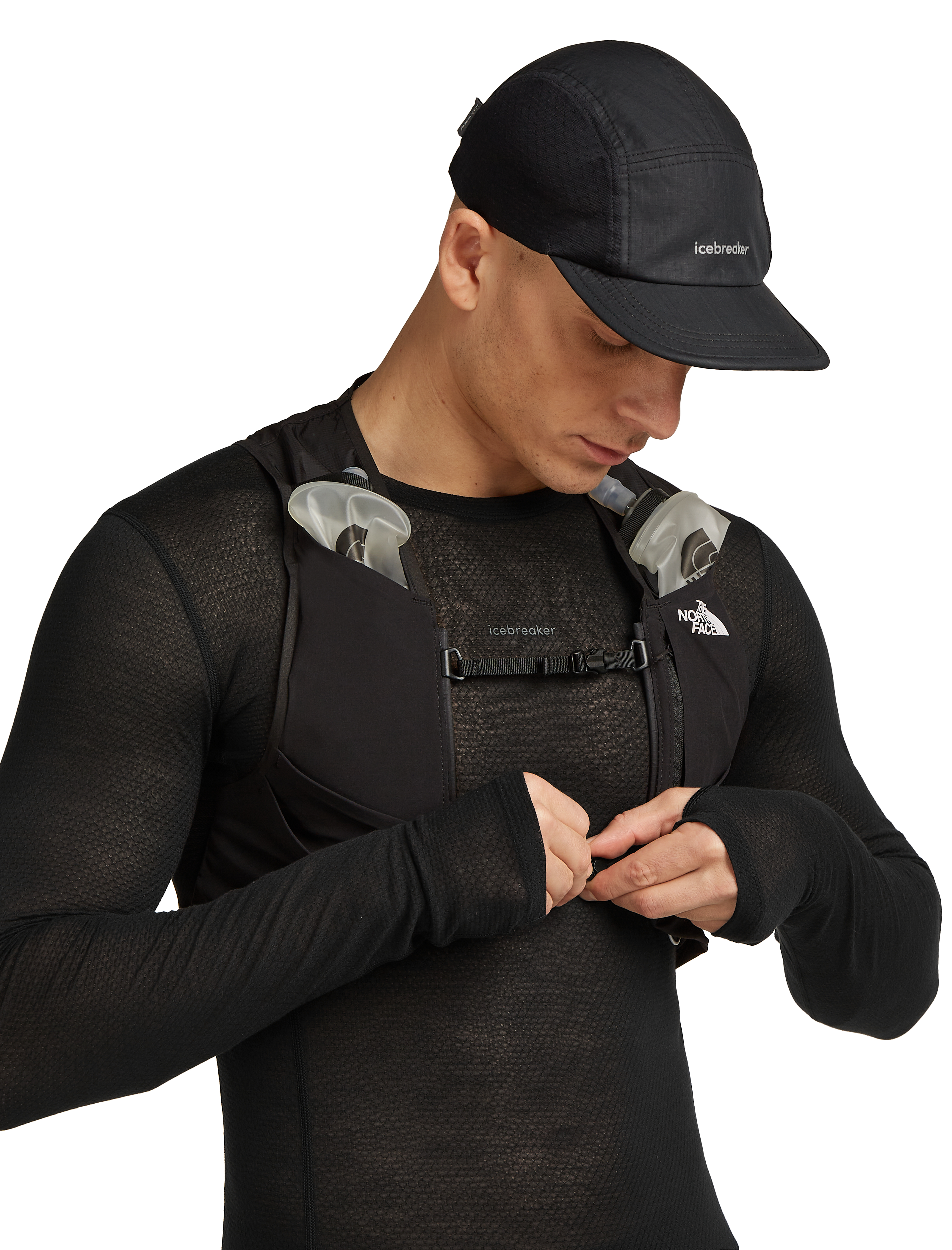 Merino Blend 75 Cool-Lite™ Featherlight LS Crewe Herre Black