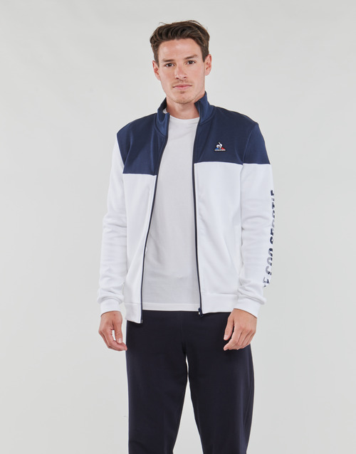 Le Coq Sportif - SAISON 2 FZ SWEAT N°1 M - Blanc / Marine