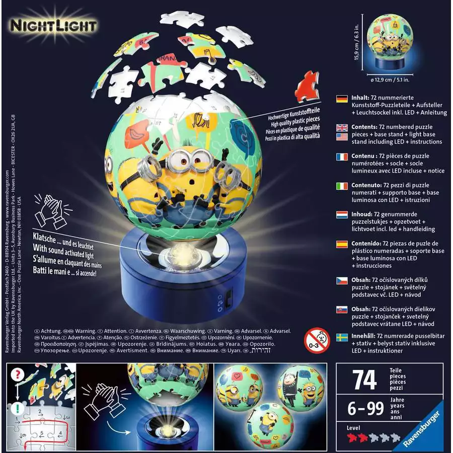 Ravensburger Nachtlicht Minions 2 bunt
