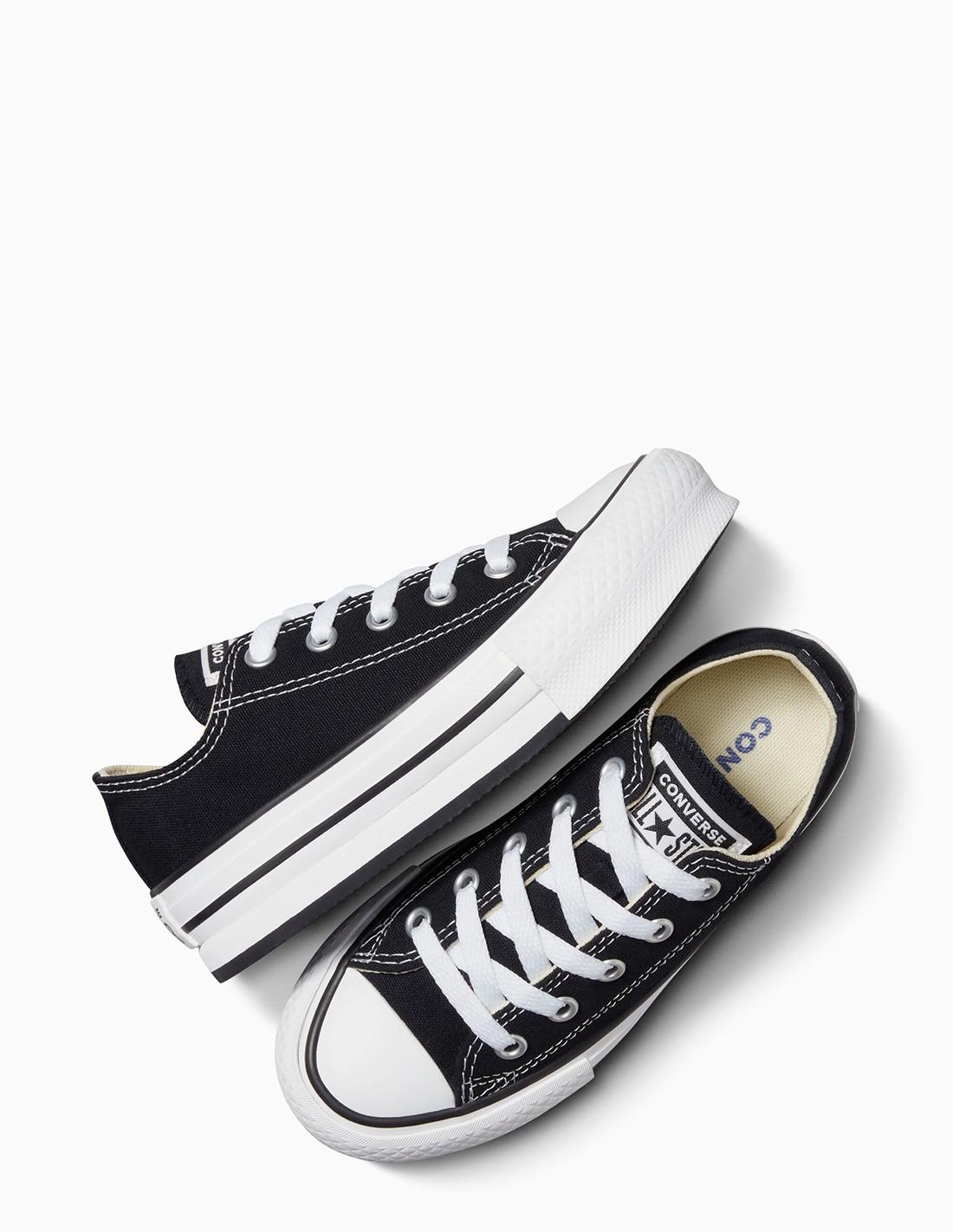 converse Sneakers compensées enfant ctas eva lift ox noir