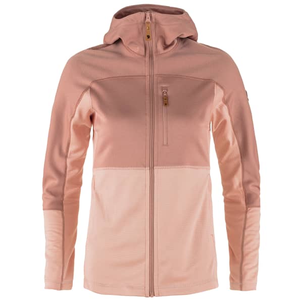 Veste polaire randonnée FJALLRAVEN ABISKO TRAIL FLEECE W CHALK ROSE/DUSTY ROSE