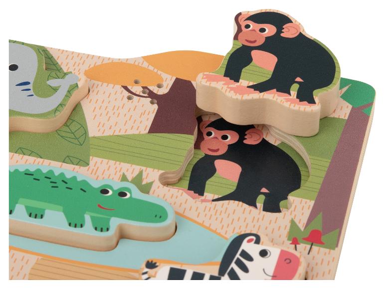 Houten puzzel met geluid