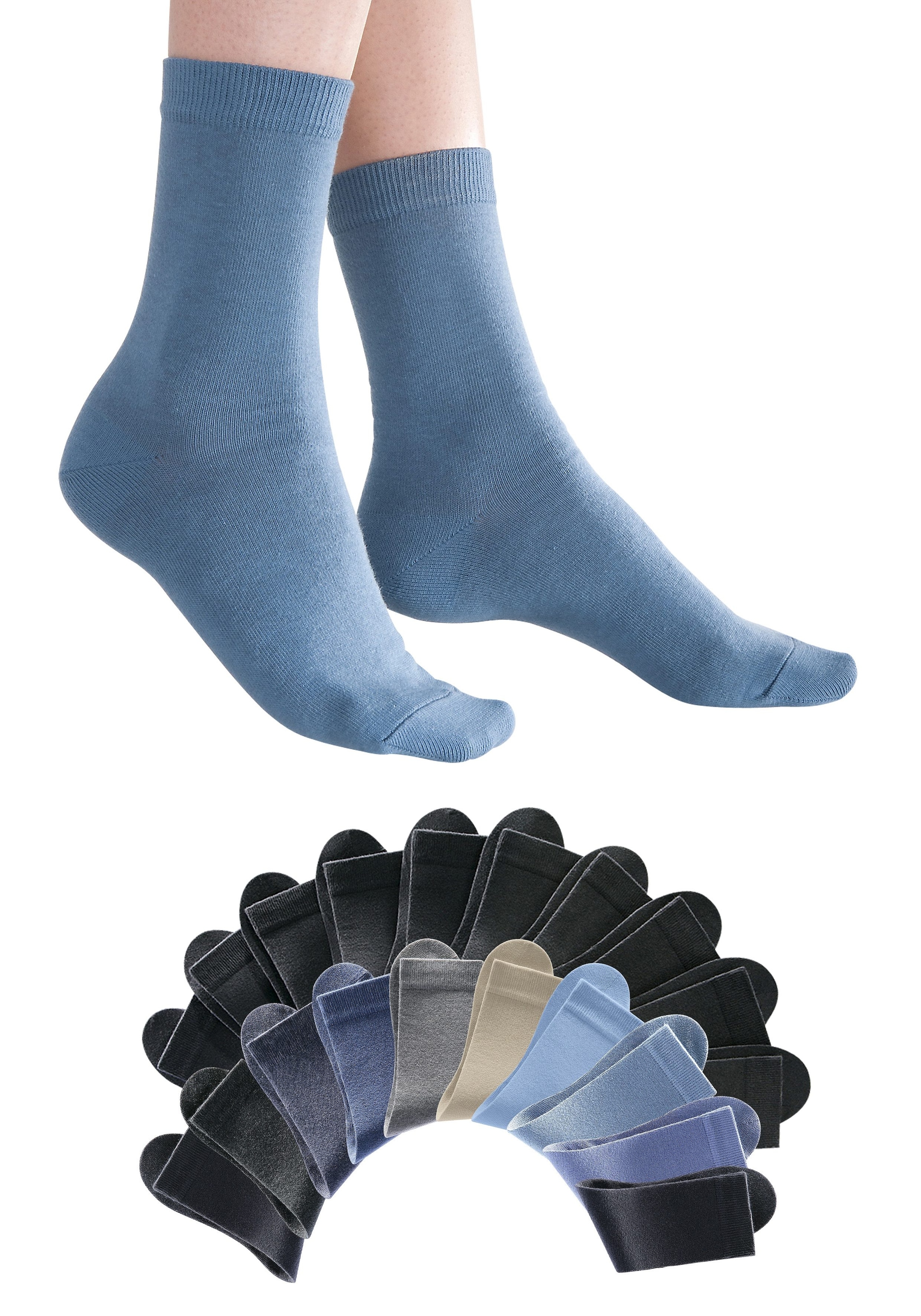 Go in Basicsocken Box, 20 Paar tlg. in der grossen Big-Box