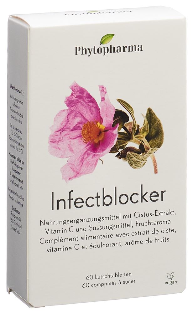 PHYTOPHARMA Infectblocker<br>60 Stück, Blister, Lutschtablette