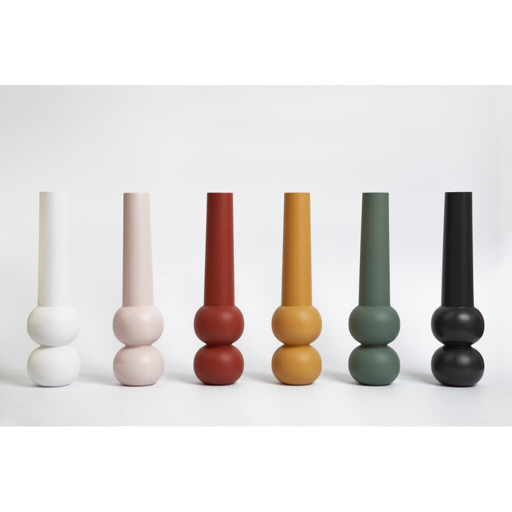 LEMON LILY Candleholder cone high - Yellow