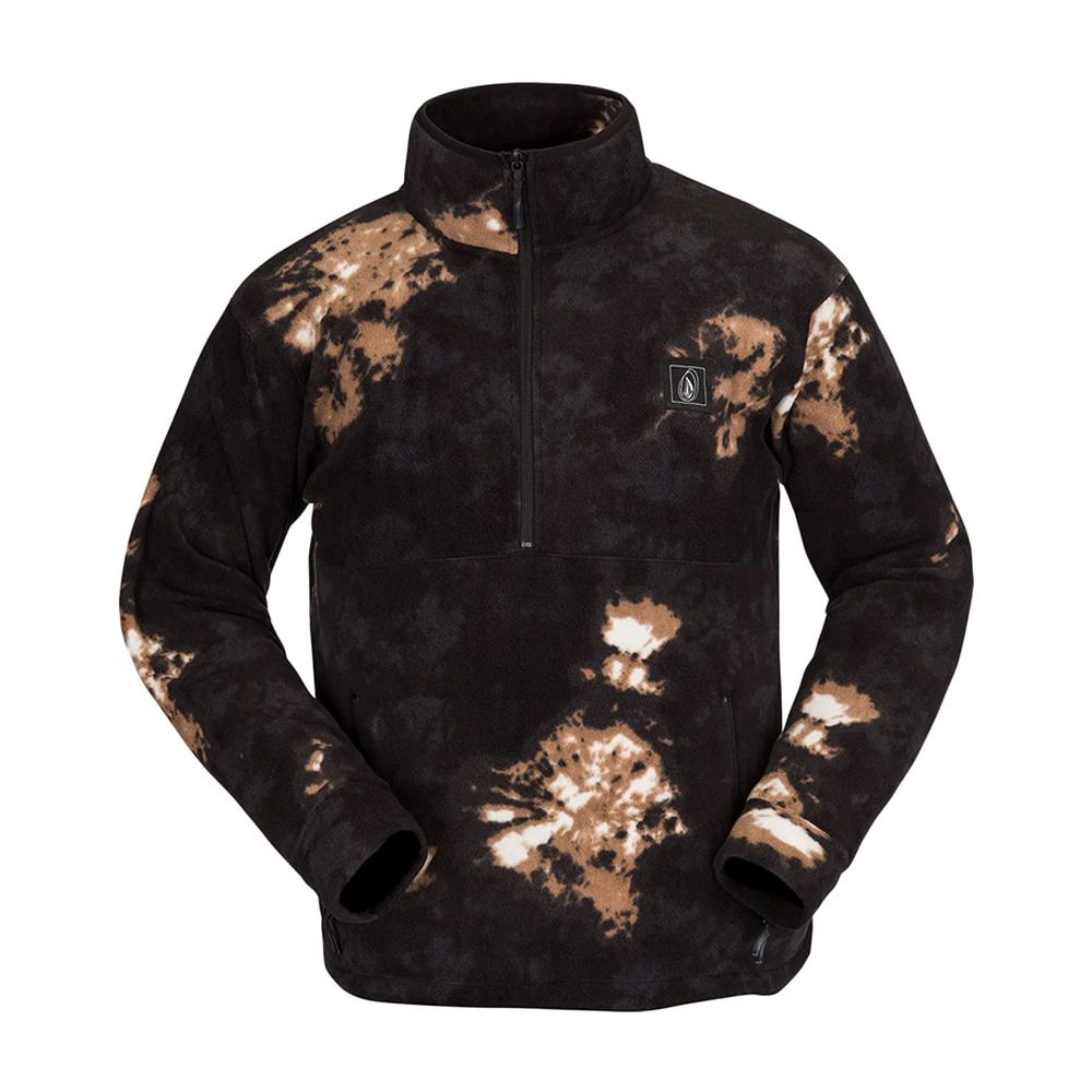 Volcom V-SCIENCE FLEECE 1/2 ZIP - Polaire Homme bleach black