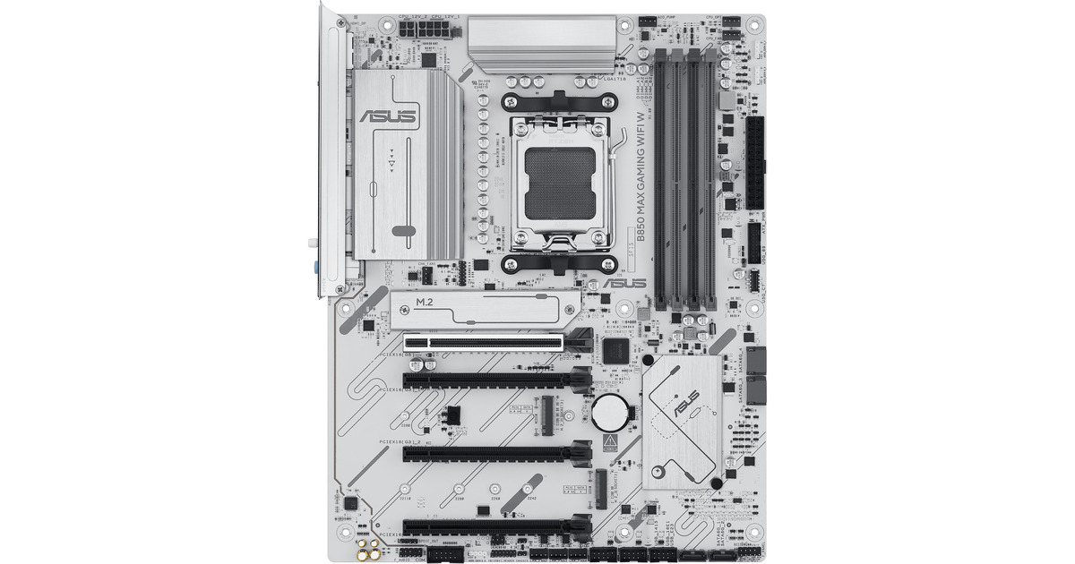 ASUSB850 MAX GAMING WIFI W socket AM5 moederbord  (2.5Gb-LAN, Wi-Fi 6E, BT, Sound, ATX)