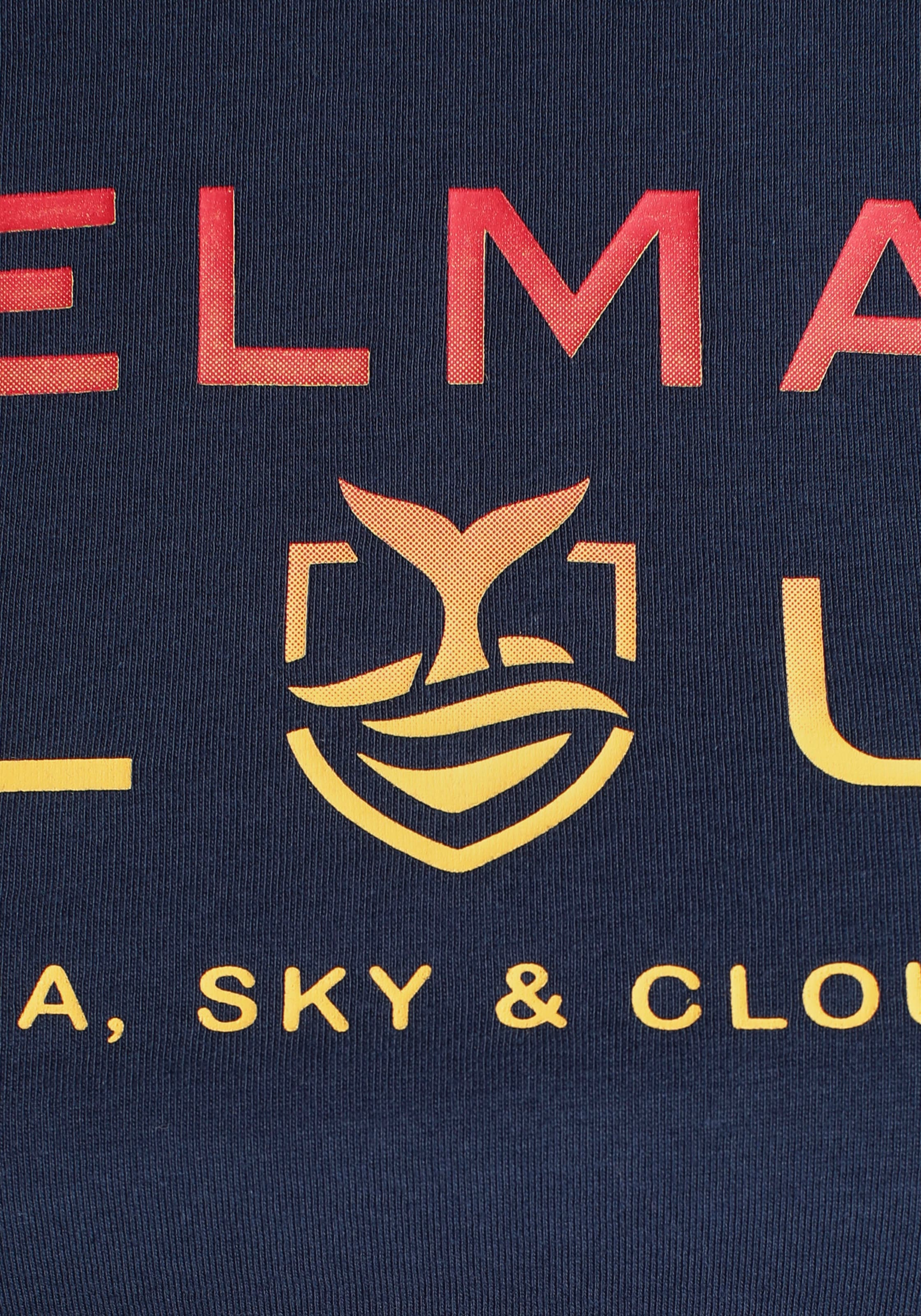 DELMAO T-Shirt , Kurzarm,  bedruckt,  Rundhals,  aus 100% Baumwolle