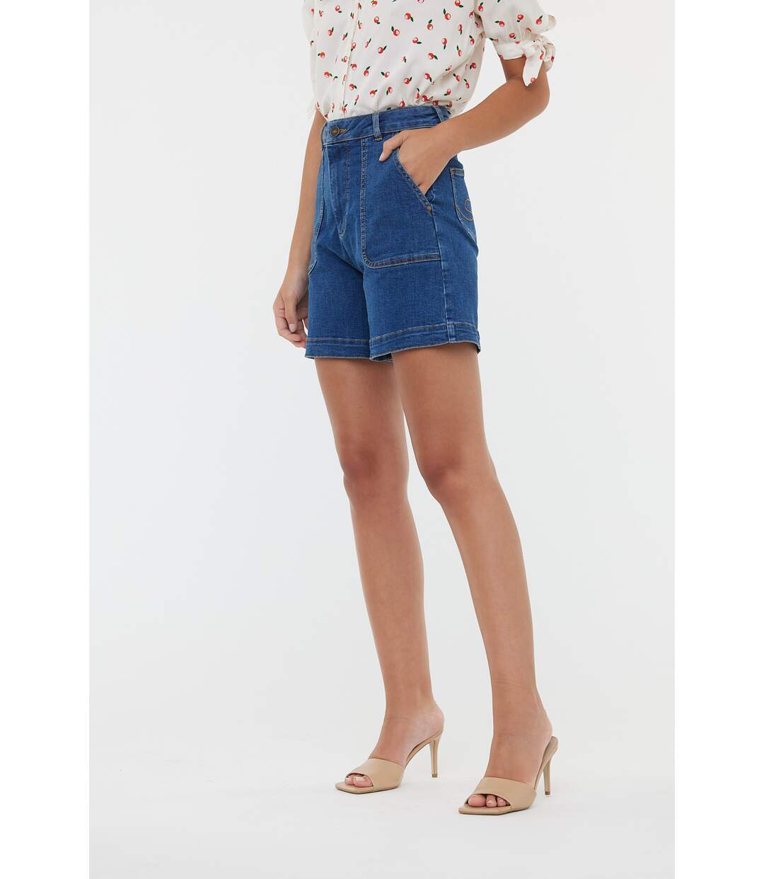 Short coton high flair NOKE