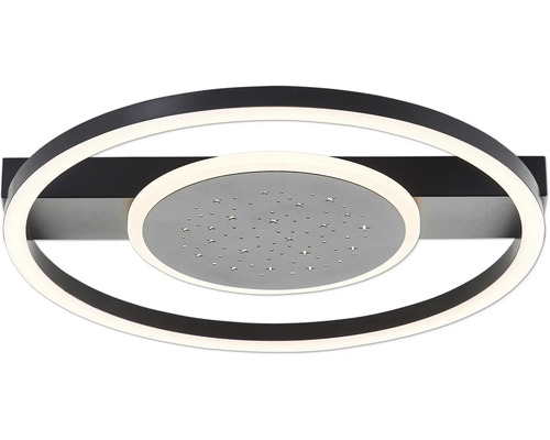 LED plafondlamp 26W 2400 lm 3000 KB 37 cm Reno zwart