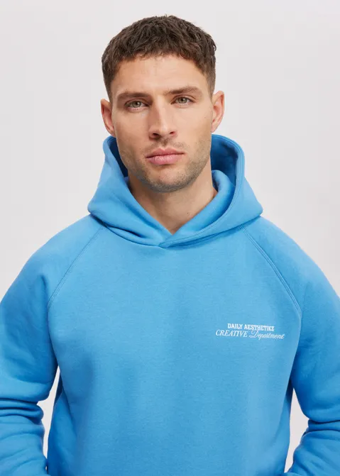 Hoodie met print lenox blauw (BLW.L)