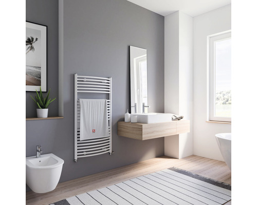 SCHULTE badkamerradiator Europa 1135x600 mm wit, aansluiting aan beide zijden onder
