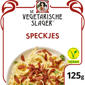 De Vegetarische Slager Speckjes Vegan 125 g