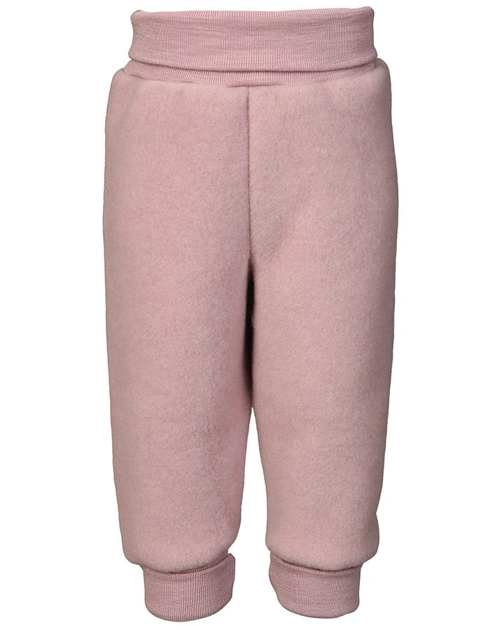 Woll-Hose SNUGGLY WINTER mit Nabelbund in rosenholz melange
