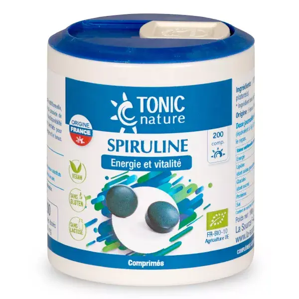 Tonic Nature Spirulina Orgânica 200 comprimidos