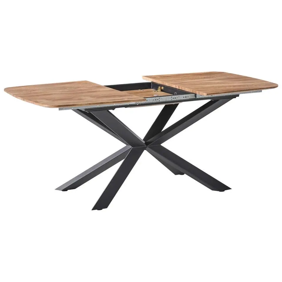 GAIRDNER - Eettafel uitschuifbaar - Bruin - 140/180 x 90 cm - MDF