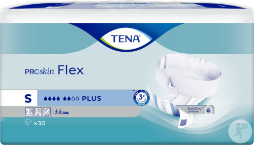 Tena Proskin Flex Plus Change Complet Absorbant Avec Ceinture Flexible Taille S 30 Pièces