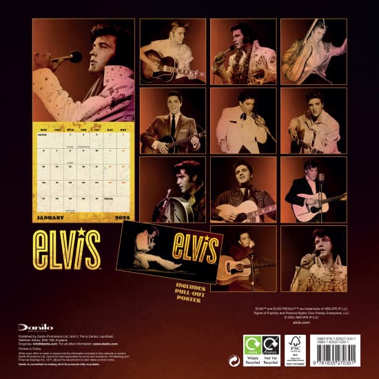 Elvis - 2025 Square Calendar