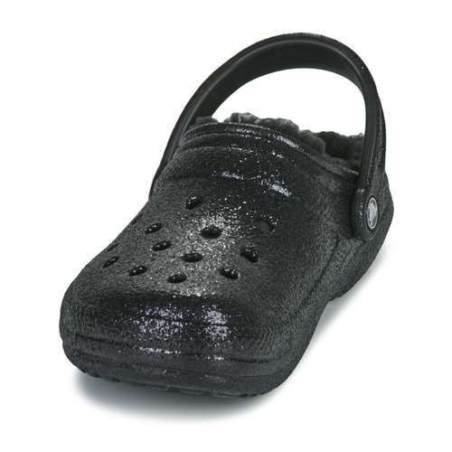 Crocs - Classic Glitter Lined Clog - Noir