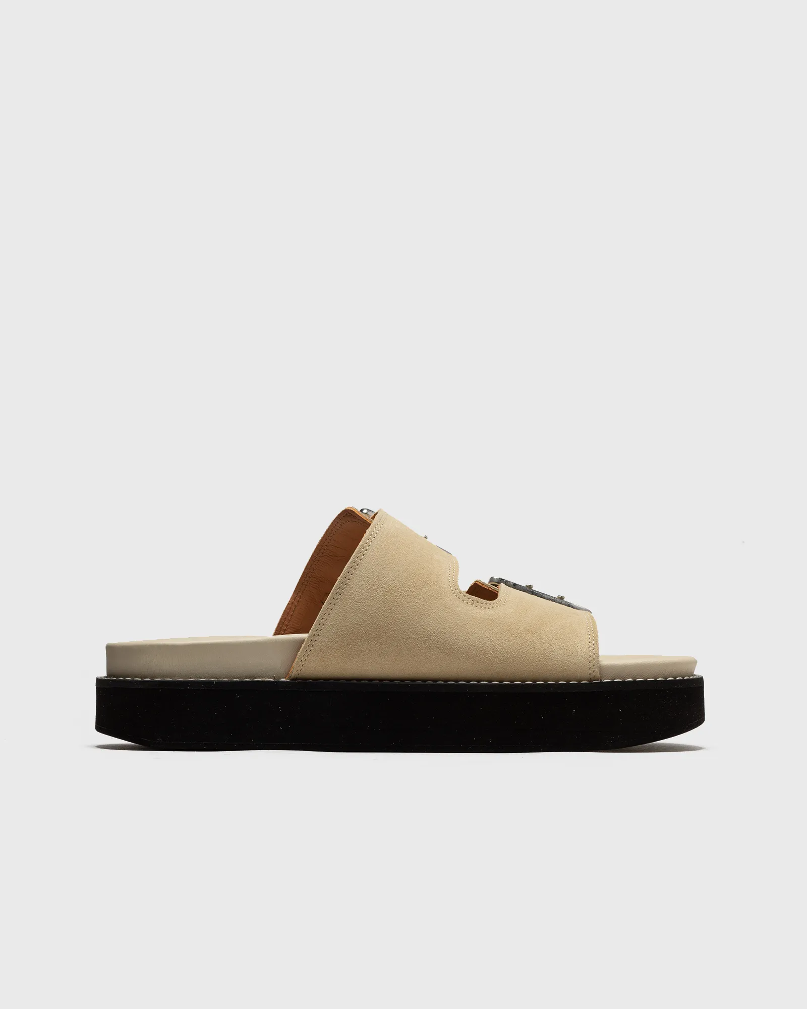 Ganni WMNS Wide Welt Chunky Buckle Flat Sandal Suede