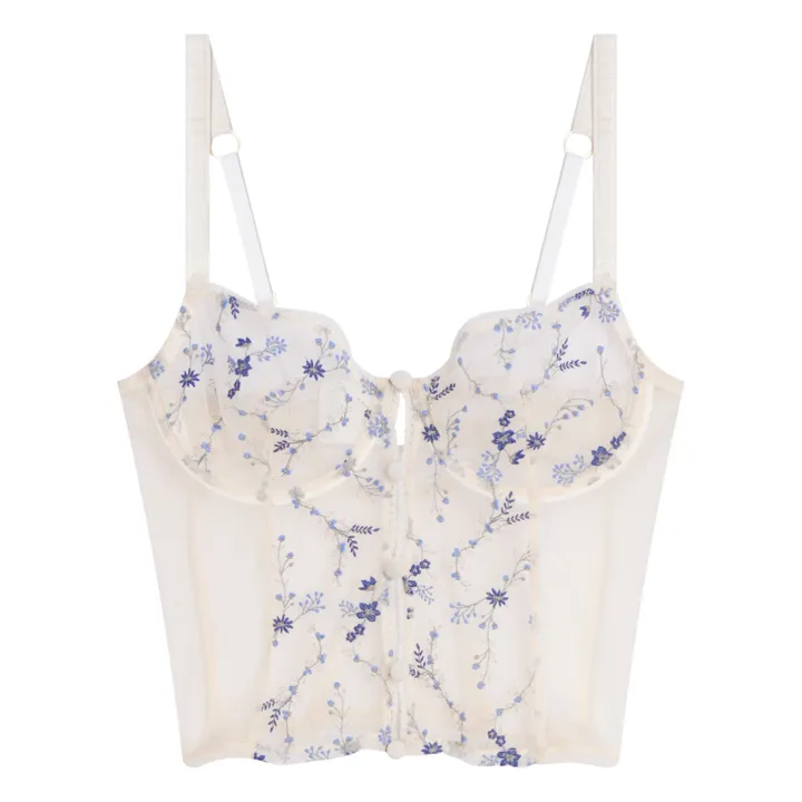 Icone Bustier Carlotta Broderies Françaises | Ecru