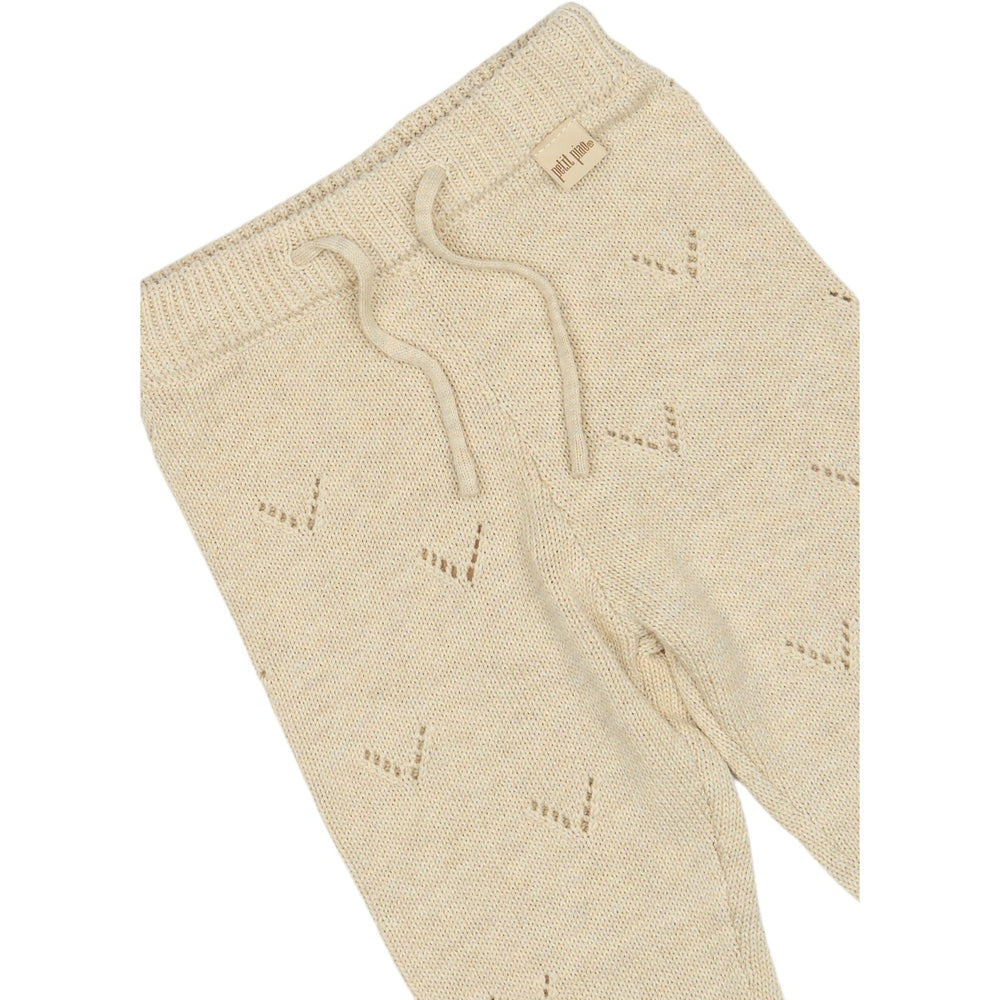 Køb Petit Piao Off White PpDaqa Strik Bukser
