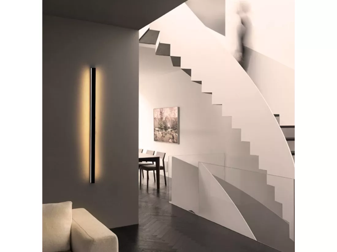 NETTLIFE Applique murale led intérieur - Moderne 80CM 27W couloir up down blanc chaud lampe de couloir lampe