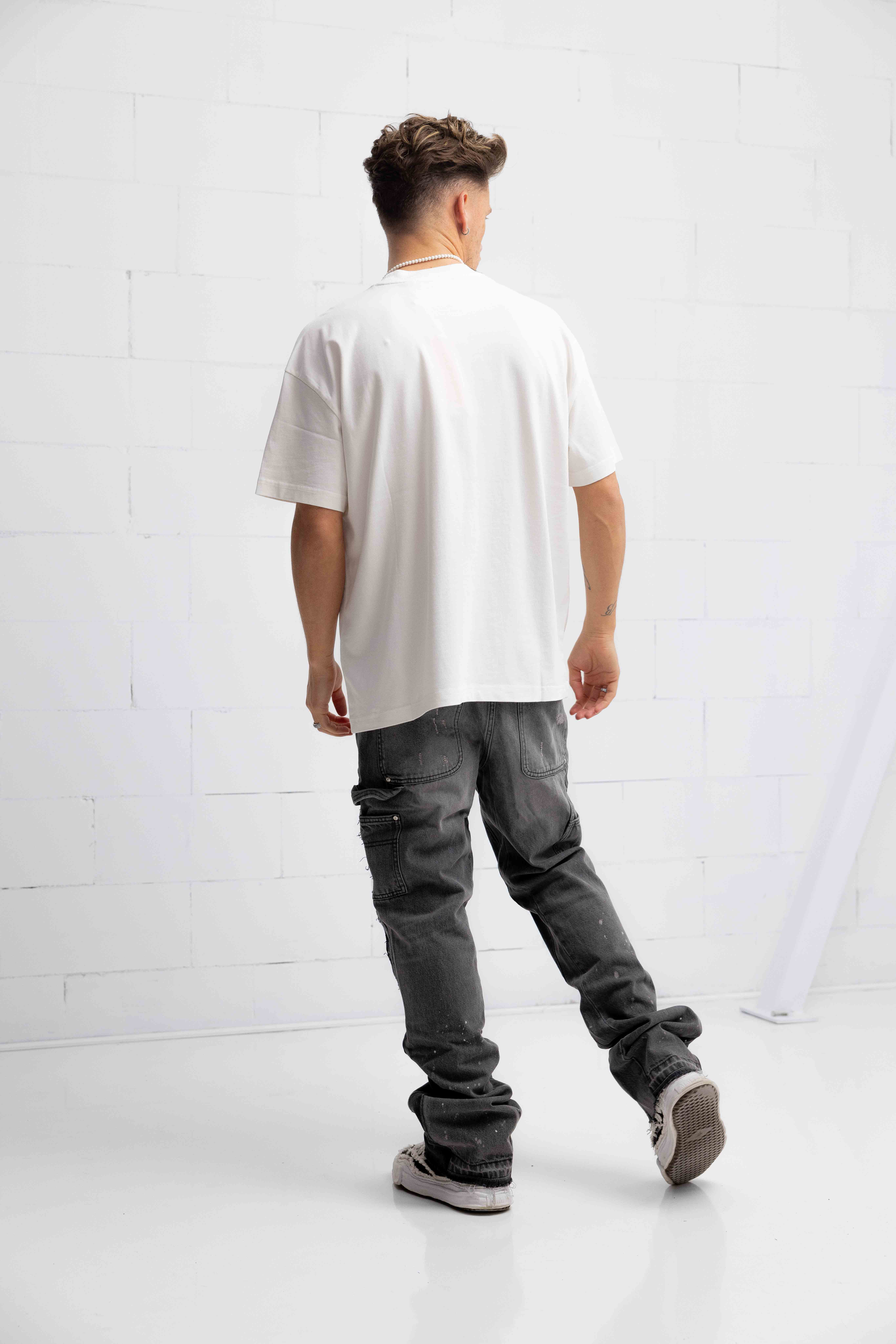 Fearless Blood Logo T-Shirt Heren Wit
